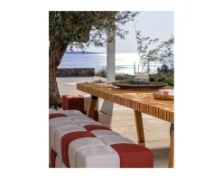 Table de repas extérieure en teck massif 200 cm 