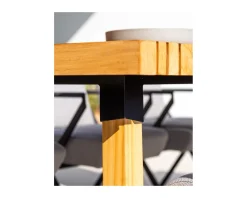 Table de repas extérieure en teck massif 200 cm 