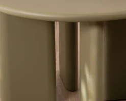 Table de repas ronde coloris vert sauge