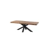 Table de repas XXL avec plateau en teck recyclé et pieds étoile 280cm "Valley"