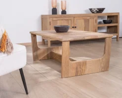 Table de salon épurée en manguier naturel 