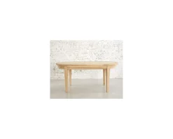 Table ovale en chêne massif avec allonges 