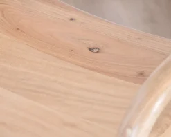 Tabouret de bar en acacia design épuré avec dosseret