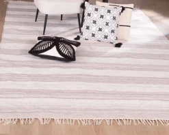 Tapis rayé coloris doux 120x180cm 