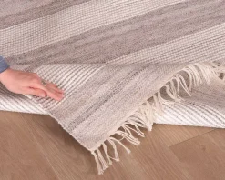 Tapis rayé coloris doux 120x180cm 