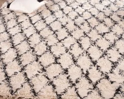 Tapis tissé en laine et coton 120x180cm 
