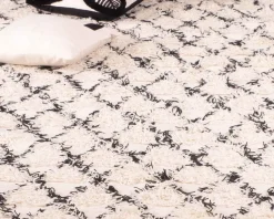 Tapis tissé en laine et coton 120x180cm 