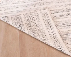 Tapis tissé main en coton et jute avec franges 120x180cm 
