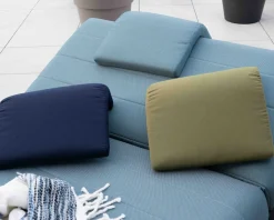 Têtière en tissu turquoise pour chaise longue "Nusa Pedina"